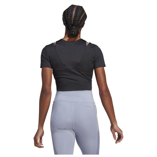 Adidas Γυναικεία κοντομάνικη μπλούζα HIIT Crop Tee Adidas Γυναικεία κοντομάνικη μπλούζα HIIT Crop Tee